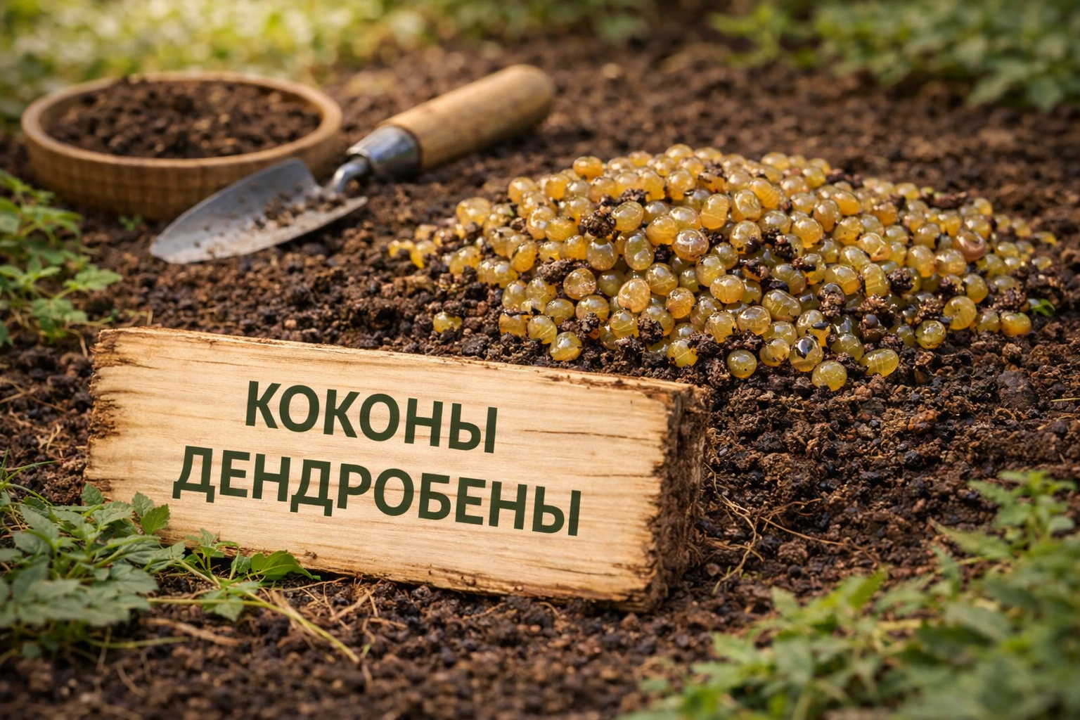 Коконы дендробены 500 шт.